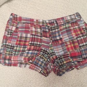 Madras Plaid Shorts size 10 by Telluride Clothing